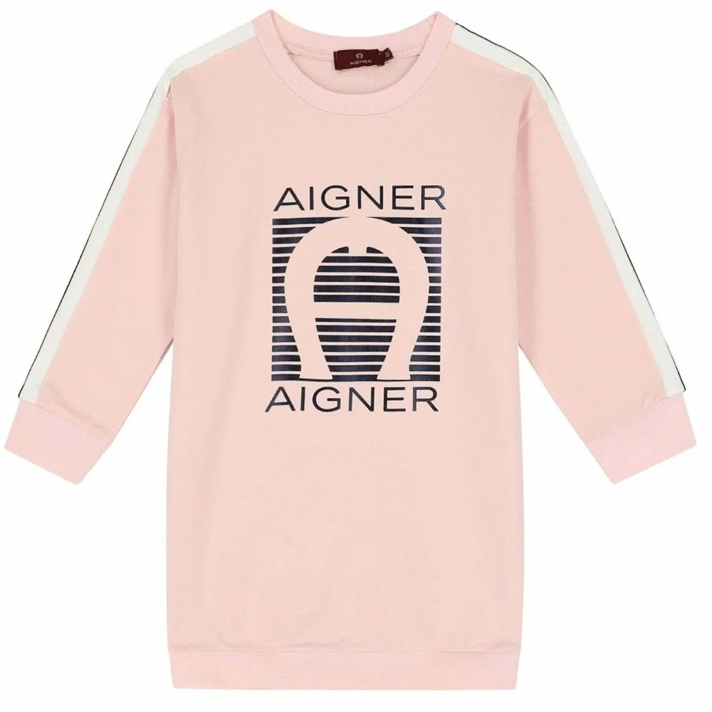 Aigner girls pink‎ logo sweatshirt size 12y